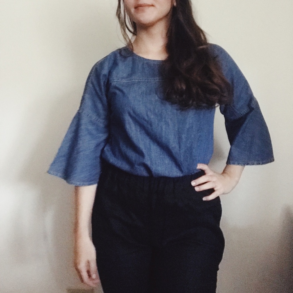 gap denim top